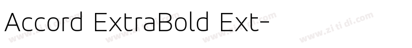 Accord ExtraBold Ext字体转换